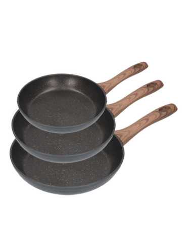 Set 3 Sartenes Antiadherentes "Serie Eneas" Ø20 / Ø24 / Ø28 cm GOURMET KITCHEN