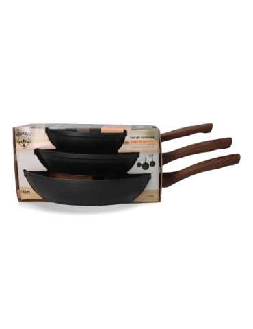 Set 3 Sartenes Antiadherentes "Serie Eneas" Ø20 / Ø24 / Ø28 cm GOURMET KITCHEN 2