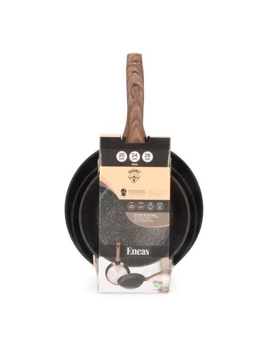 Set 3 Sartenes Antiadherentes "Serie Eneas" Ø20 / Ø24 / Ø28 cm GOURMET KITCHEN