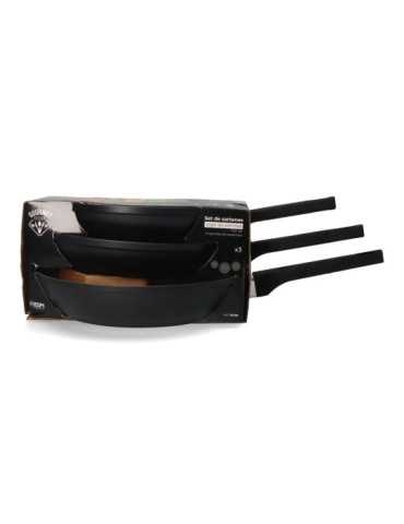 Set 3 Sartenes Antiadherentes "Professional Line" Ø20 / Ø24 / Ø28 cm GOURMET KITCHEN 2