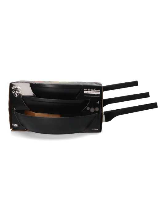 Set 3 Sartenes Antiadherentes "Professional Line" Ø20 / Ø24 / Ø28 cm GOURMET KITCHEN