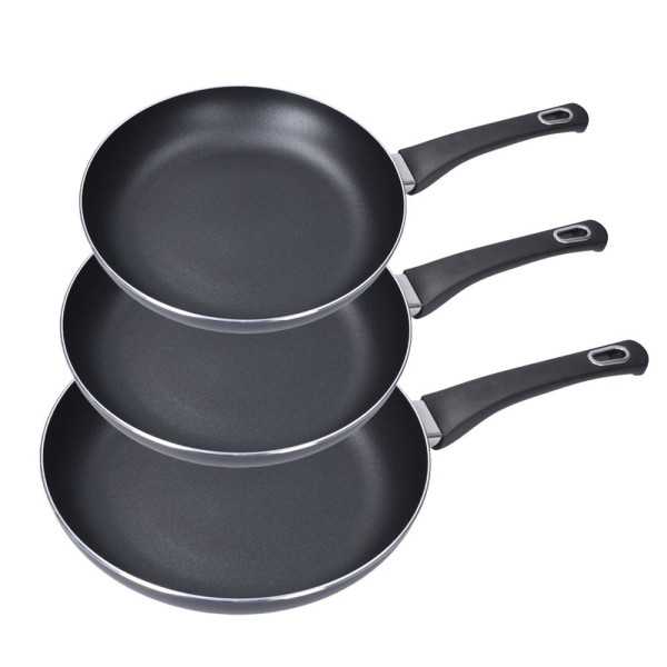 Set 3 Sartenes Antiadherentes "Basic Line" Ø20 / Ø24 / Ø28 cm GOURMET KITCHEN