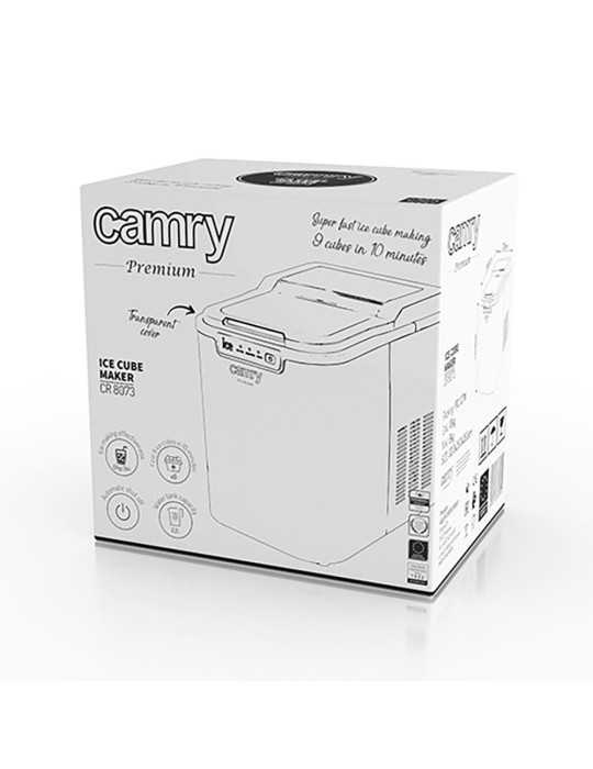 Máquina de Cubitos CR8073, Negra, 74-87 W, 35,5 x 25 x 32 cm CAMRY