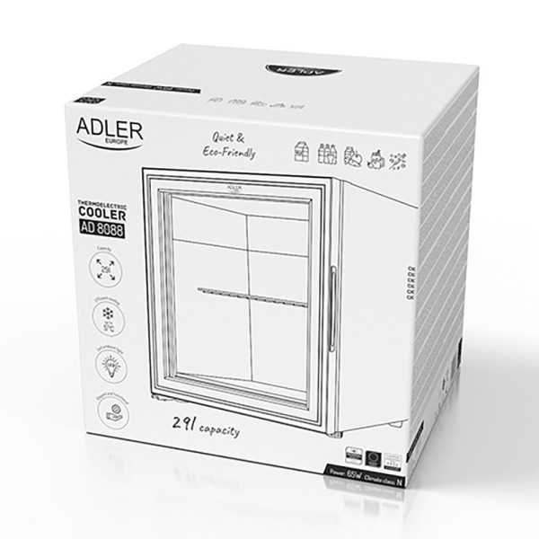 Nevera Termoeléctrica AD8088, Negra, 29 l, 38 x 47,1 x 45 cm ADLER