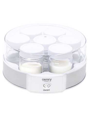 Yogurtera CR4519, Blanca, 20 W, Ø24 x 11,5 cm CAMRY