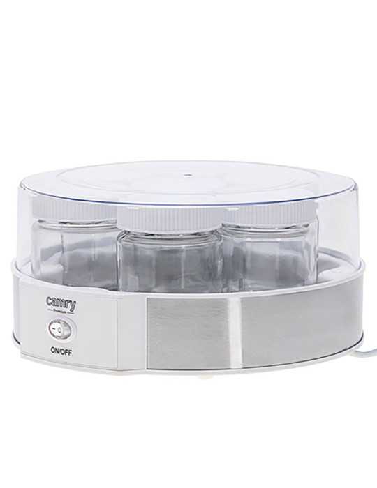 Yogurtera CR4519, Blanca, 20 W, Ø24 x 11,5 cm CAMRY