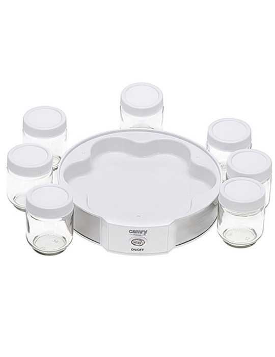 Yogurtera CR4519, Blanca, 20 W, Ø24 x 11,5 cm CAMRY