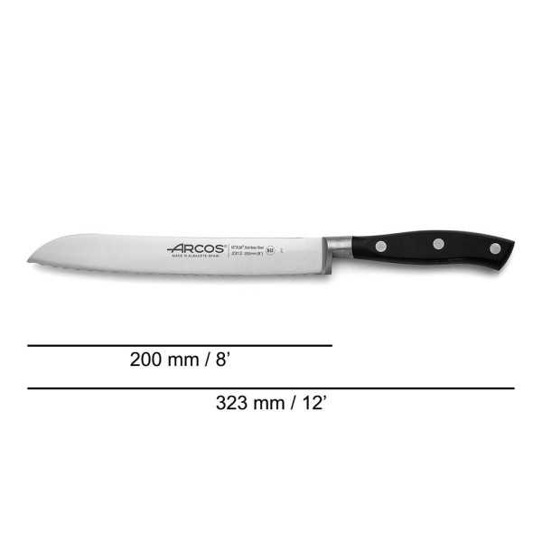 Cuchillo Panero con Sierra Serie Riviera 200 mm ARCOS