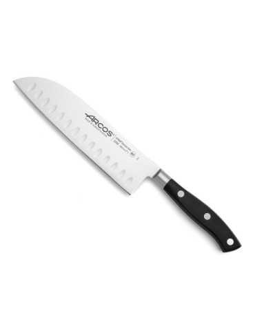 Cuchillo Santoku con Alveolos Serie Riviera 180 mm ARCOS
