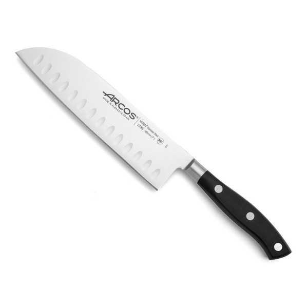 Cuchillo Santoku con Alveolos Serie Riviera 180 mm ARCOS