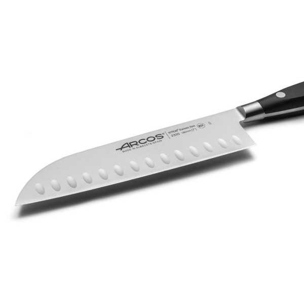 Cuchillo Santoku con Alveolos Serie Riviera 180 mm ARCOS