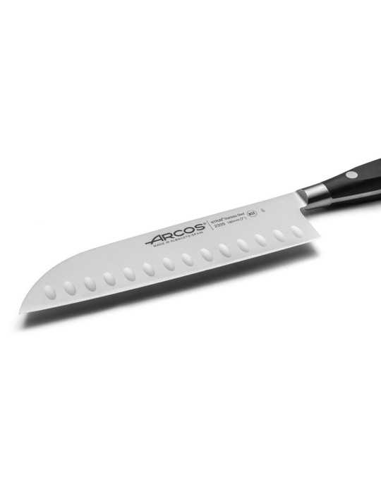 Cuchillo Santoku con Alveolos Serie Riviera 180 mm ARCOS