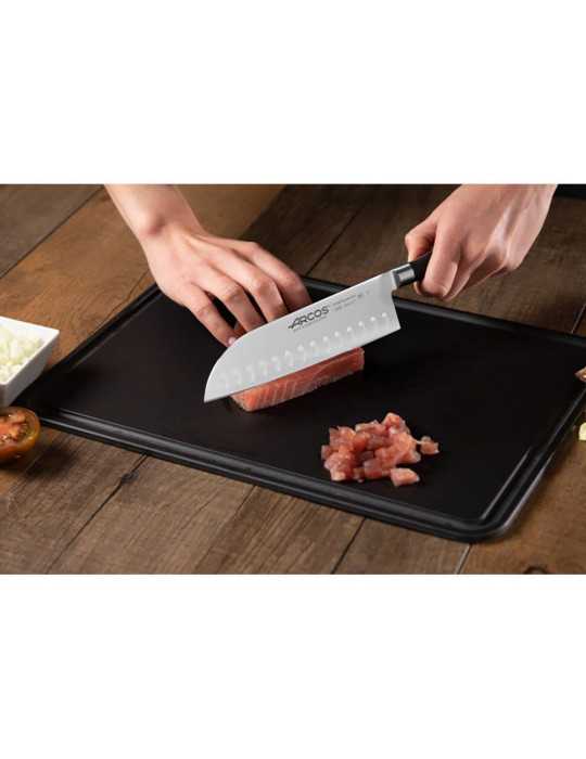 Cuchillo Santoku con Alveolos Serie Riviera 180 mm ARCOS