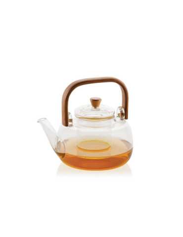 Tetera, Vidrio, Asa Bambú, 1l ANDREA HOUSE 2