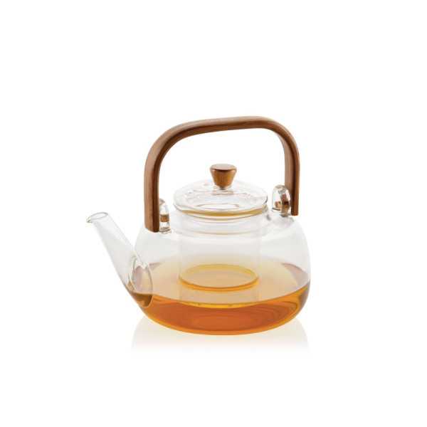 Tetera, Vidrio, Asa Bambú, 1l ANDREA HOUSE