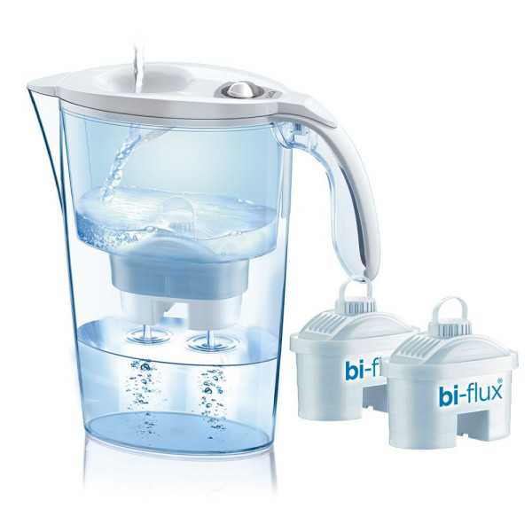 Jarra Filtrante Blanca J31-CC 2,3 L + 2 Filtros Biflux LAICA