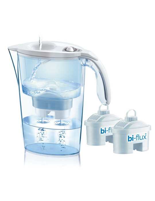 Jarra Filtrante Blanca J31-CC 2,3 L + 2 Filtros Biflux LAICA