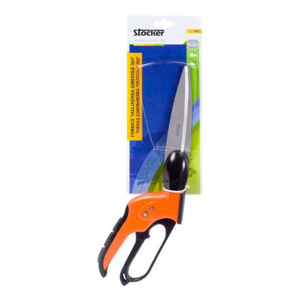 Tijera Cortacésped Giratoria 360° Longitud: 34cm STOCKER