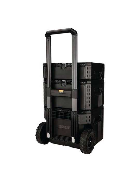 Caja de Herramientas con Ruedas Compuesta por 3 Piezas Stacktech, 56 x 50 x 83 cm TOUGHBUILT