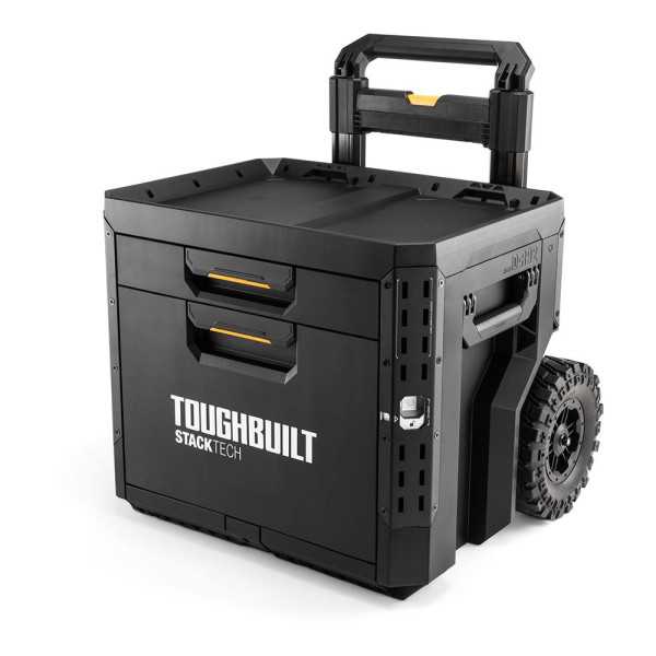 Caja de Herramientas con Ruedas de 2 Cajones y Cierre, Stacktech, 53 x 40,5 x 47,7 cm TOUGHBUILT