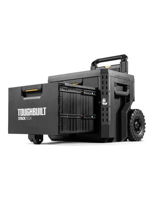 Caja de Herramientas con Ruedas de 2 Cajones y Cierre, Stacktech, 53 x 40,5 x 47,7 cm TOUGHBUILT