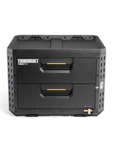 Caja de Herramientas de 2 Cajones con Cierre, Stacktech, 53 x 40,5 x 39,5 cm TOUGHBUILT
