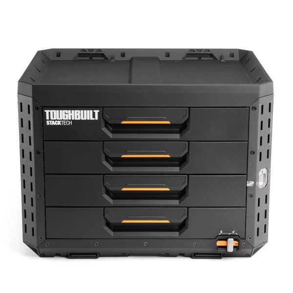 Caja de Herramientas de 4 Cajones con Cierre, Stacktech, 53 x 40,5 x 39,5 cm TOUGHBUILT