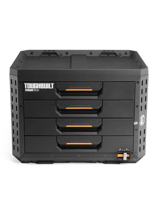 Caja de Herramientas de 4 Cajones con Cierre, Stacktech, 53 x 40,5 x 39,5 cm TOUGHBUILT