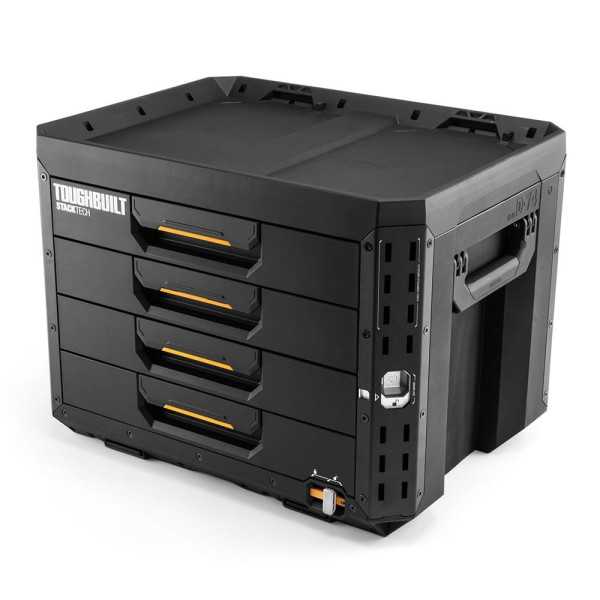 Caja de Herramientas de 4 Cajones con Cierre, Stacktech, 53 x 40,5 x 39,5 cm TOUGHBUILT