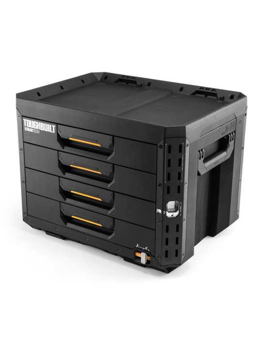 Caja de Herramientas de 4 Cajones con Cierre, Stacktech, 53 x 40,5 x 39,5 cm TOUGHBUILT