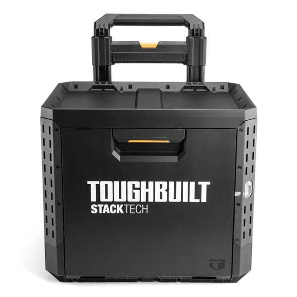 Caja de Herramientas con Ruedas de 1 Cajón y Cierre, Stacktech, 53 x 40,5 x 67 cm TOUGHBUILT
