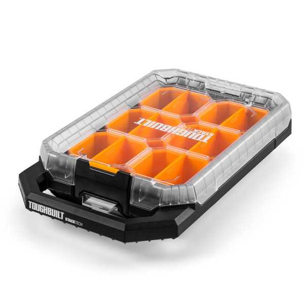 Organizador Stacktech Compacto de Bajo Perfil, 26,5 x 47,5 x 9,5 cm TOUGHBUILT