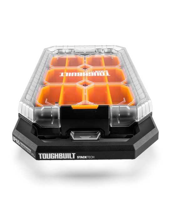 Organizador Stacktech Compacto de Bajo Perfil, 26,5 x 47,5 x 9,5 cm TOUGHBUILT