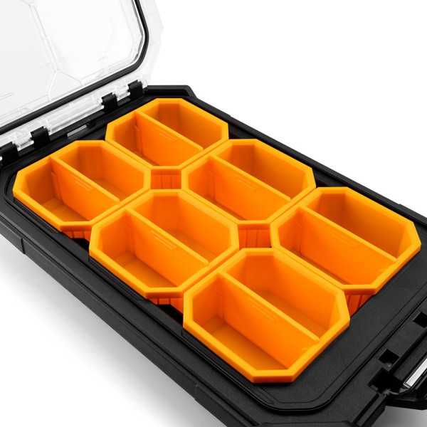 Organizador Stacktech Compacto de Bajo Perfil, 26,5 x 47,5 x 9,5 cm TOUGHBUILT