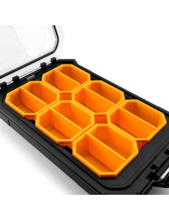 Organizador Stacktech Compacto de Bajo Perfil, 26,5 x 47,5 x 9,5 cm TOUGHBUILT