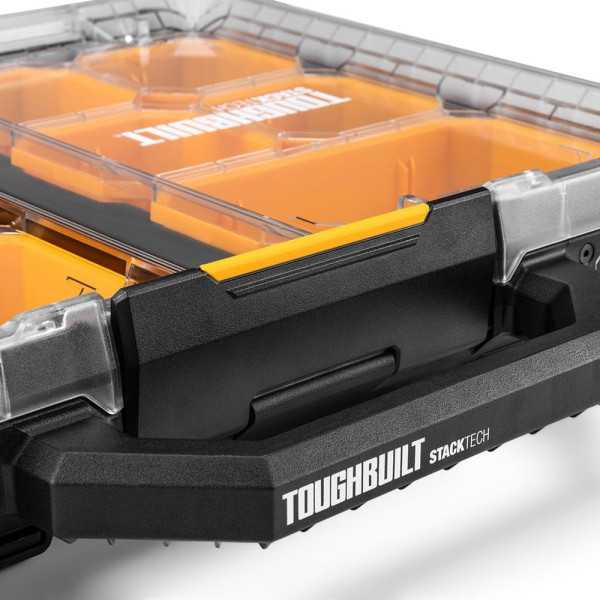 Organizador de Bajo Perfil, Stacktech, 53 x 40,5 x 10 cm TOUGHBUILT