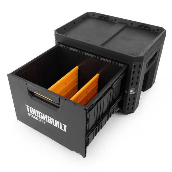Caja de Herramientas de 1 Cajón con Cerradura, Stacktech, 53 x 40,5 x 39,5 cm TOUGHBUILT