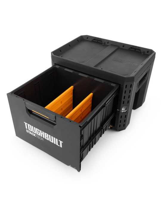 Caja de Herramientas de 1 Cajón con Cerradura, Stacktech, 53 x 40,5 x 39,5 cm TOUGHBUILT