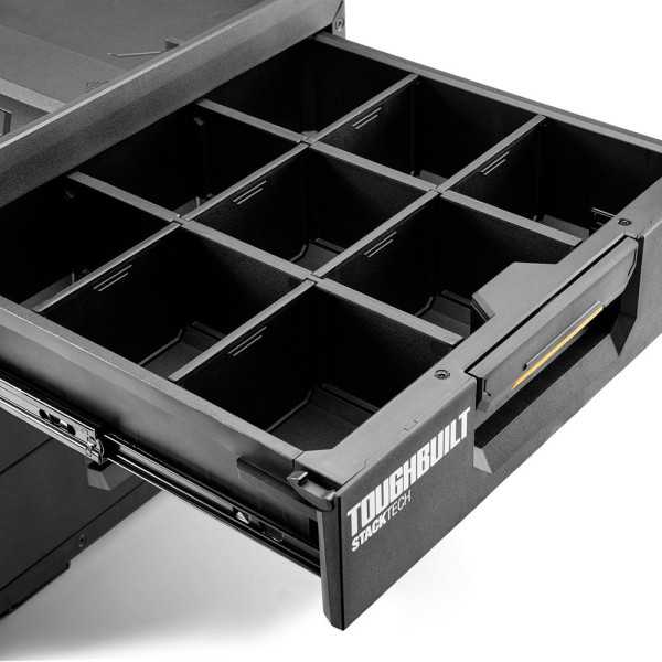 Caja de Herramientas XL con Tres Cajones Stacktech TOUGHBUILT