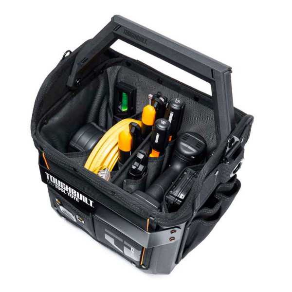 Cesta Portaherramientas Cuerpo Duro, Sistema Cliptech, Talla M, 30,48 x 27,94 x 43,18 cm TOUGHBUILT