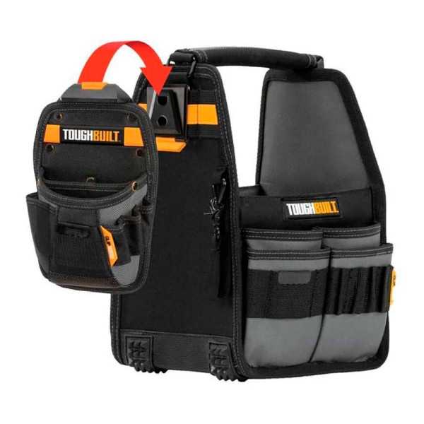 Cesta Portaherramientas 20 cm + Bolsa, Sistema Cliptech TOUGHBUILT