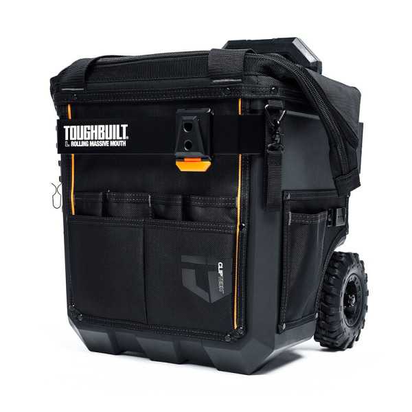 Bolsa de Herramientas Massive Mouth L con Ruedas, con Sistema Cliptech, 36,8 x 35,5 x 49,5 cm TOUGHBUILT