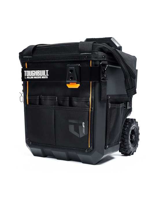 Bolsa de Herramientas Massive Mouth L con Ruedas, con Sistema Cliptech, 36,8 x 35,5 x 49,5 cm TOUGHBUILT