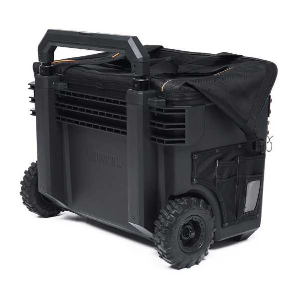 Bolsa de Herramientas Massive Mouth XXL, con Ruedas, Sistema Cliptech, 56 x 30,5 x 66 cm TOUGHBUILT
