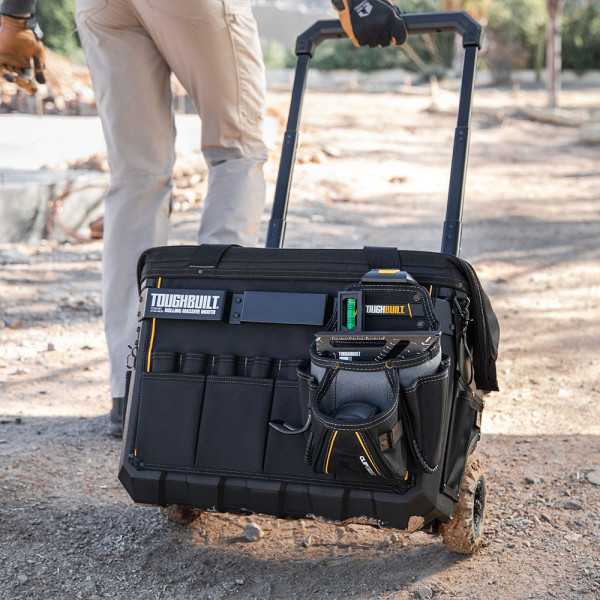Bolsa de Herramientas Massive Mouth XXL, con Ruedas, Sistema Cliptech, 56 x 30,5 x 66 cm TOUGHBUILT