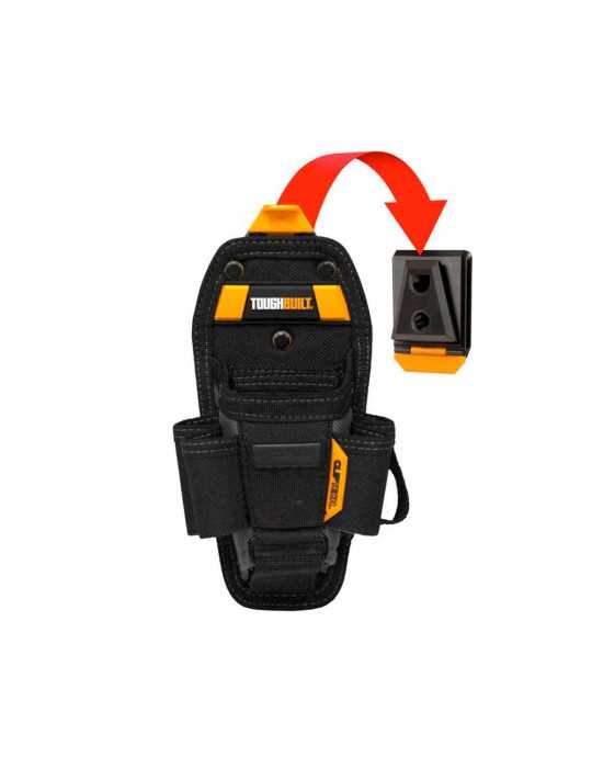 Bolsa Técnica, Talla M, Sistema Cliptech, 12,5 x 11 x 24 cm TOUGHBUILT