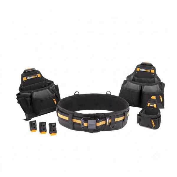 Cinturón Portaherramientas Constructor Pro, Sistema Cliptech, Juego de 4 Piezas TOUGHBUILT