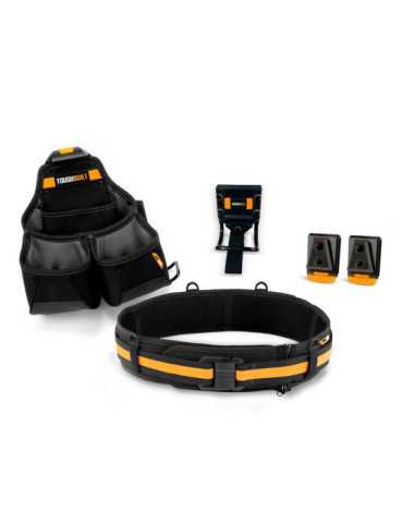 Cinturón Portaherramientas para Carpintero Encofrador Framer Pro, Sistema Cliptech, Juego de 3 Piezas TOUGHBUILT