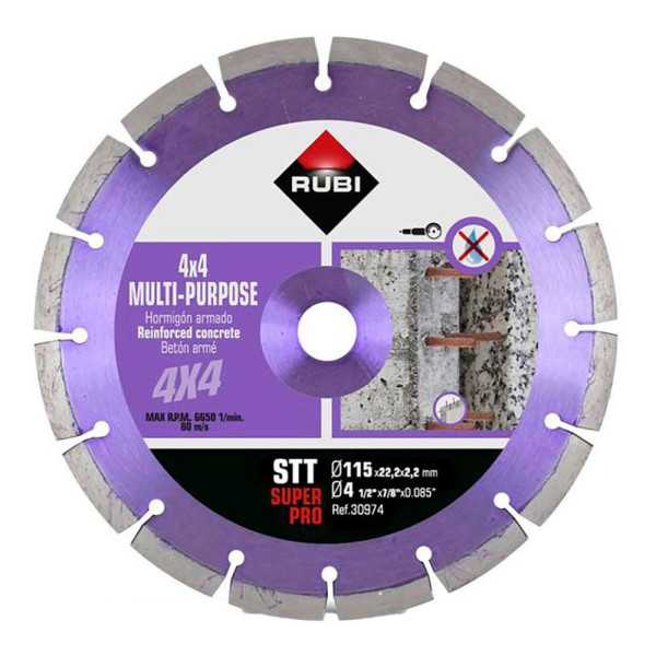 Disco Diamantado Stt Superpro Ø115 x 2,2 x 22,2 mm RUBI