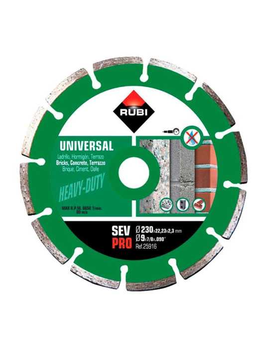 Disco Diamantado Sev Pro Ø230 x 1,6 x 22,2 mm RUBI